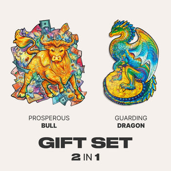 Animals Gift Set #1 (Prosperous Bull, Guarding Dragon)