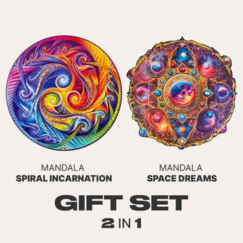 Mandala Gift Set #2 (Mandala Spiral Incarnation, Mandala Space Dreams)